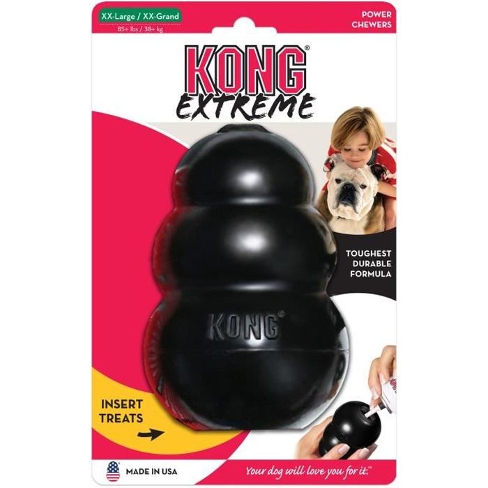 KONG Jouet en caoutchouc ultra robuste et résistant Extreme XXL (King) - Pour chien KONG Jouet en caoutchouc ultra robuste et résistant Extreme XXL (King) - Pour chien