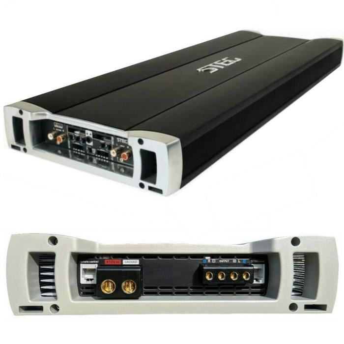1 amplificateur compatible STEG K2.04 2 canaux de compétition spl 1300 x 2 watt rms stable à 1 ohm pour portières porte voiture, 1