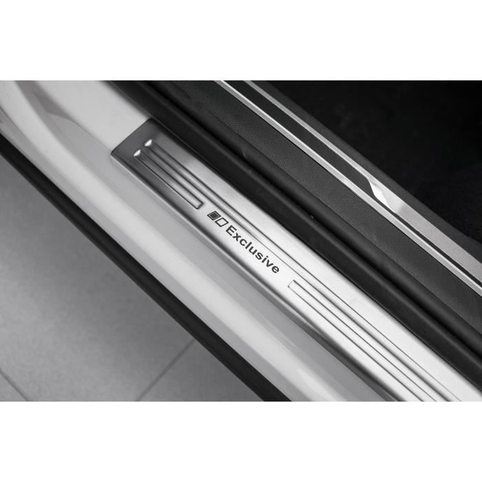 Plaques de seuil exclusives en acier inox adapté pour VW Tiguan II année 2016-