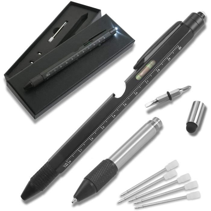Mixoo 9 en 1 Multi Tool Pen-Écran Tactile Stylo Stylet Avec Échelle règle esprit 
