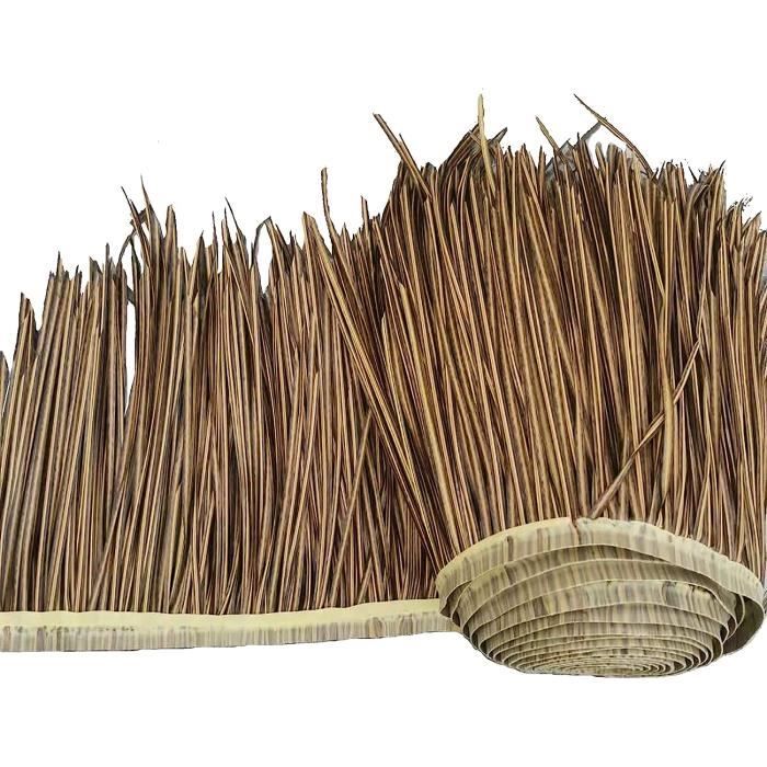 Rouleau De Chaume Artificiel Pour Toiture - Imitation Paille Résistante UV Et Imperméable - Taille 1x1m - Pour Décoration
