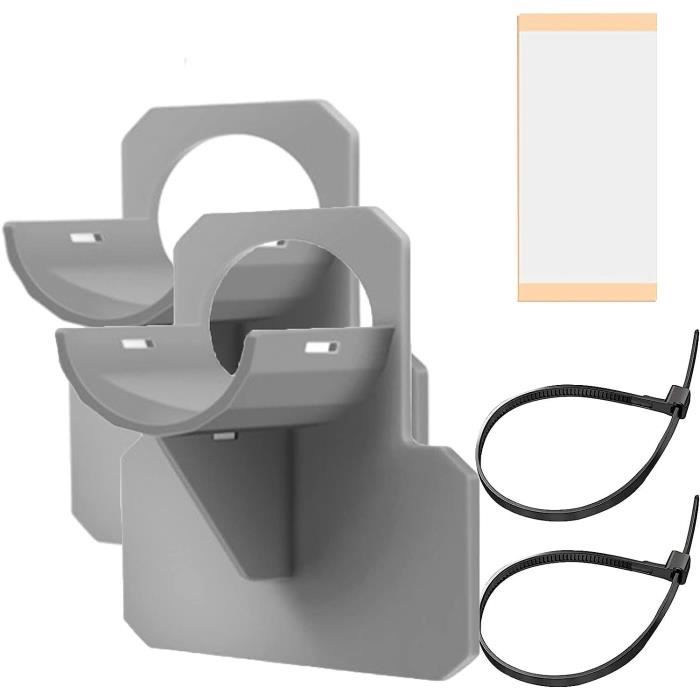 Clip Support Tuyau Plongée - 3 Trous, Rotation 360°, Dégagement Rapide - Pour BCD, Régulateur, Manomètre - Noir/jaune/blanc