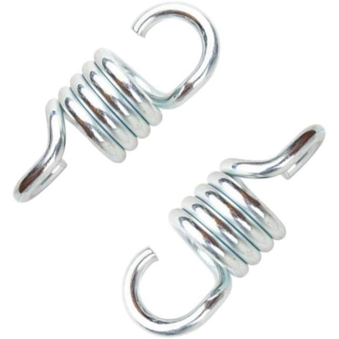 2 Pièces Ressort De Traction Acier - Double Crochet, Fil 1.8mm, Diamètre 18mm, Longueur 60mm - Pour Bricolage, Meubles, Appareils Électroménagers