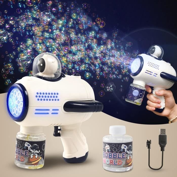 Machine À Bulles, Machine À Bulles Automatique Rechargeable Avec Musique Et Lumières, Diy Angel Machine À Bulles, Machine À Bulles Automatique Rechargeable Avec Musique Et Lumières, Diy Angel