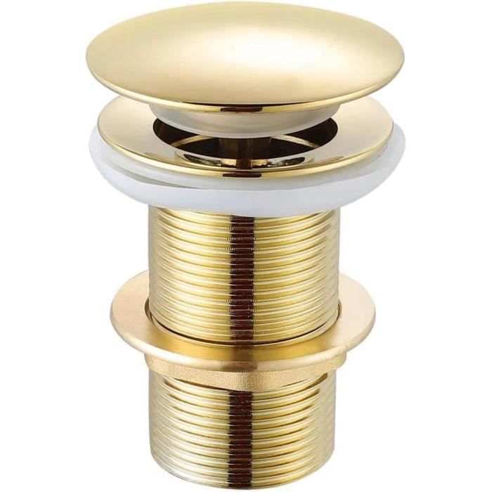 Bouchon De Lavabo Pop-up 66 Mm - Mécanisme Clic-clac Laiton, Joint Silicone, Pour Salle De Bain Et Cuisine - 2
