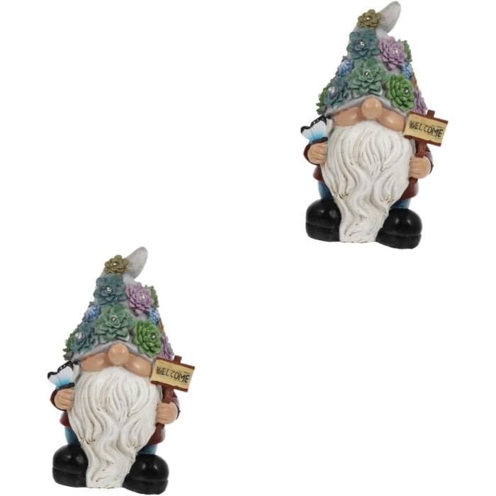 Lot De 2 Statues Alien En Résine - Figurine Extra-Terrestre Pour Jardin Maison Bureau, 15 Cm
