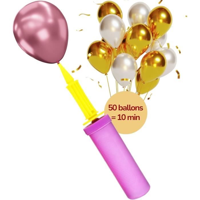 Pompe à Ballons Manuelle – 17,5 Cm | Pour Ballons Latex Et Aluminium, Facile à Utiliser, Durable - 2