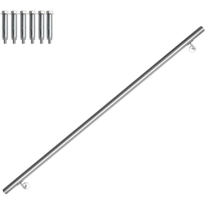 ENSEMBLE DE 4 supports de main courante en acier inoxydable artistique et pratiq EUR 17,04