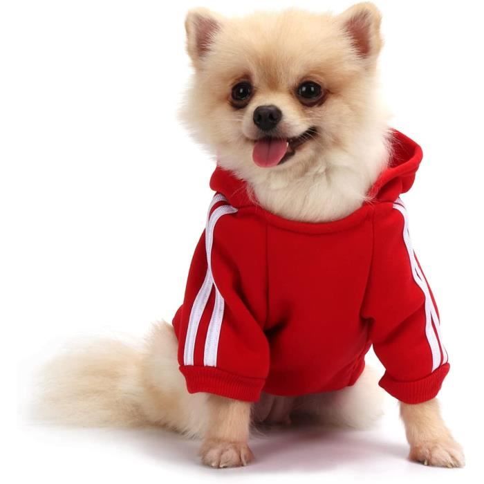 Manteaux D hiver Pour Chiens Qicheng Manteau Chiot Polaire Chien Chihuahua Pullvetements Chihuahuamanteau Hiver rouge Large Cdiscount