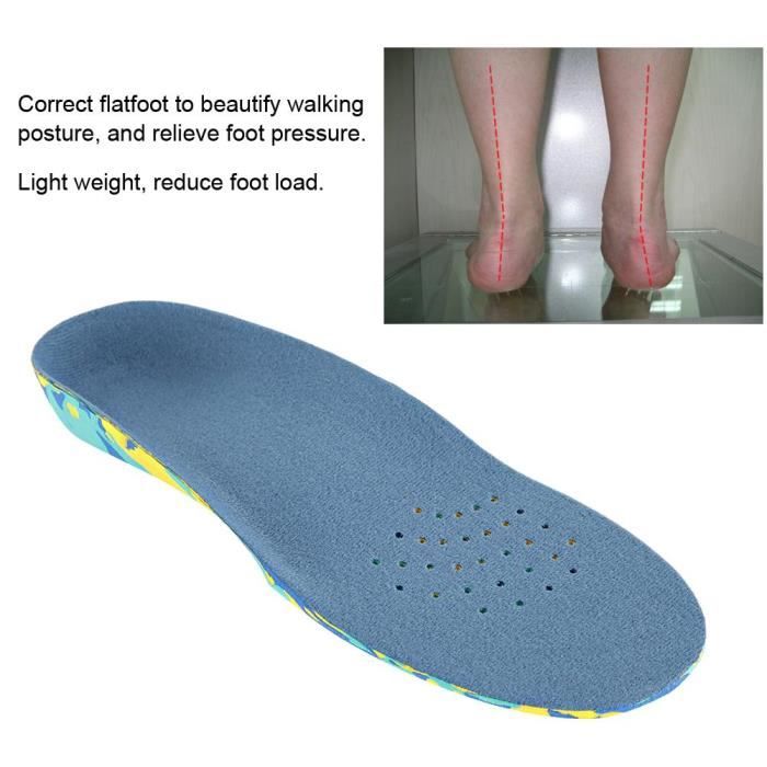 SIB Arch Support Corrective Pain Relive Chaussures Semelles orthopediques enfant Pad Bleu XXL 35 37