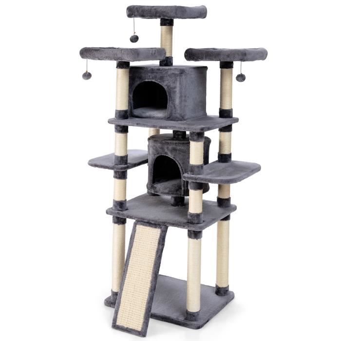Costway Arbre A Chat Griffoir 170 Cm Avec Poteaux Escalier A Gratter 3 Perchoirs En Peluche 2 Niches 3 Peluches Suspendues Cdiscount Animalerie Costway Arbre A Chat Griffoir 170 Cm Avec Poteaux Escalier A Gratter 3 Perchoirs En Peluche 2 Niches 3 Peluches Suspendues Cdiscount Animalerie