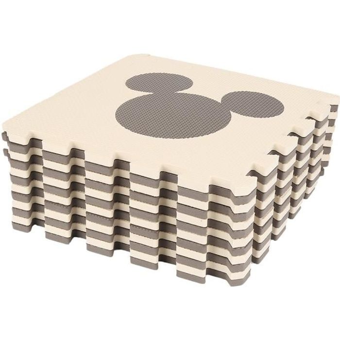 Tapis Puzzle Mousse EVA 48 Pièces - Dalles Souples Pour Enfant, Antidérapant, 32.5x32.5cm