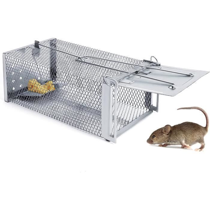 Piege a Souris Vivante, Cage Piège de Capture, Piège à Nourriture pour Souris, Réutilisable