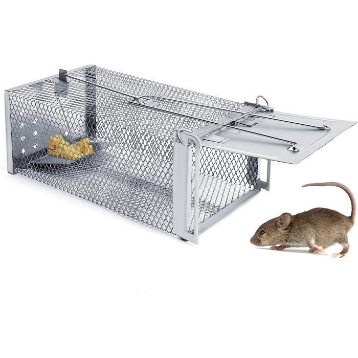 Piege a Souris Vivante, Cage Piège de Capture, Piège à Nourriture pour  Souris, Réutilisable Piège à Rats pour Cuisine Entrepôt[940] - Cdiscount  Jardin