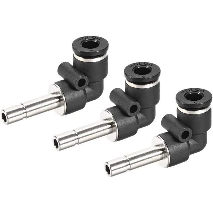 Raccord Pneumatique En L Rapide 4-16 Mm - Coude à Pression Pour Tuyau OD Polyuréthane/Nylon