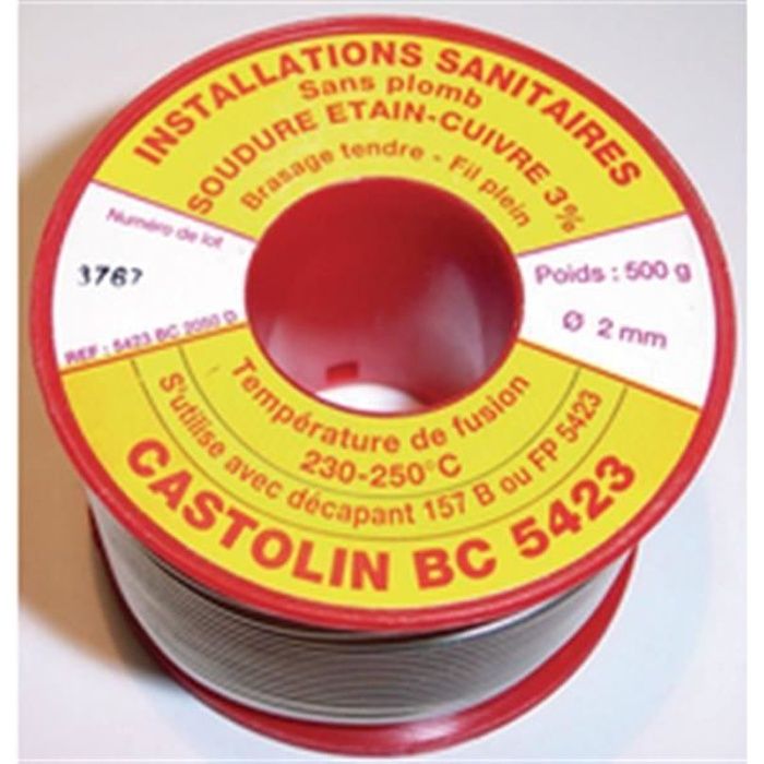 Bobine de fil étain/cuivre - RT3232 CASTOLIN ❘ Bricoman
