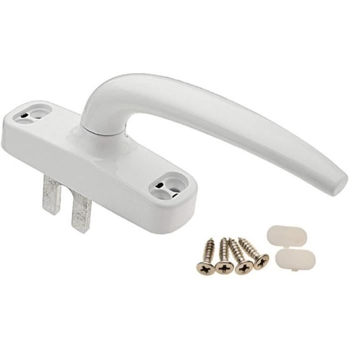 Poignée De Fenêtre Verrouillable ABUS FG210 – Cylindre Poussoir, Argent