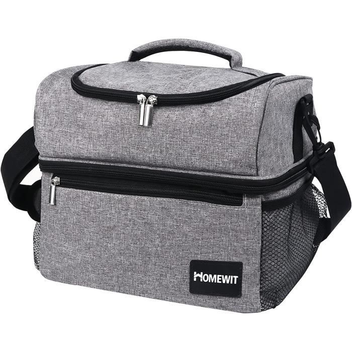 Sac Isotherme 15L Sac Repas Imperméable 2 Compartiments Femme & Homme Lunch  Box Isotherme, Glaciere Souple Isotherme, Glacière[153] - Cdiscount Maison