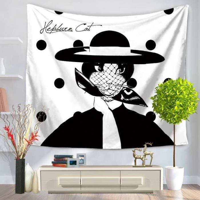 Tenture Murale Indienne éléphant Mandala - 215x140 Cm, 100% Coton, Décoration Bohème Ethnique