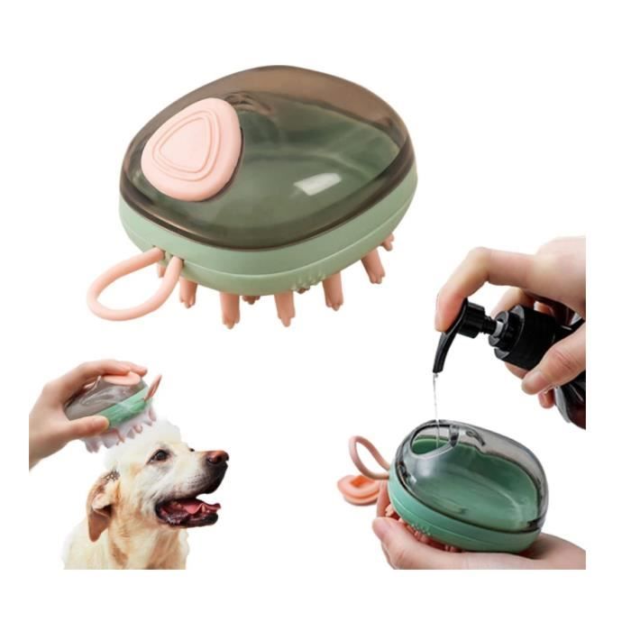 Brosse de bain - Brosse Shampoing Chien - Poignée antidérapante - Caoutchouc - Silicone Brosse de bain - Brosse Shampoing Chien - Poignée antidérapante - Caoutchouc - Silicone