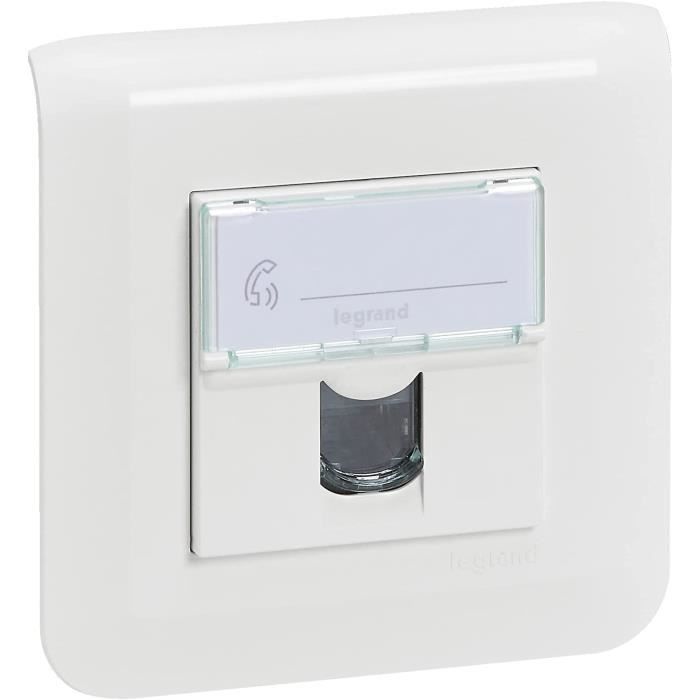 Prise RJ45 Arnould Initia Catégorie 6 écrantée (FTP) - Fixation à Vis - Neuf Ancien Stock
