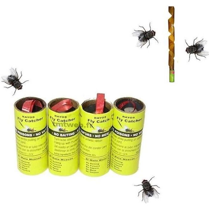 Lot de 04 rubans attrape-mouches