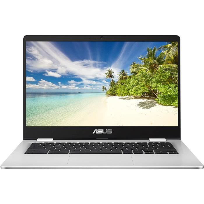 Top achat PC Portable Lenovo ASUS Chromebook C423NA (Gris) (Intel Celeron N3350, 4 Go de RAM, 32 Go eMMC, 14 Pouces à écran HD, Chrome OS) Ordinateur Port pas cher