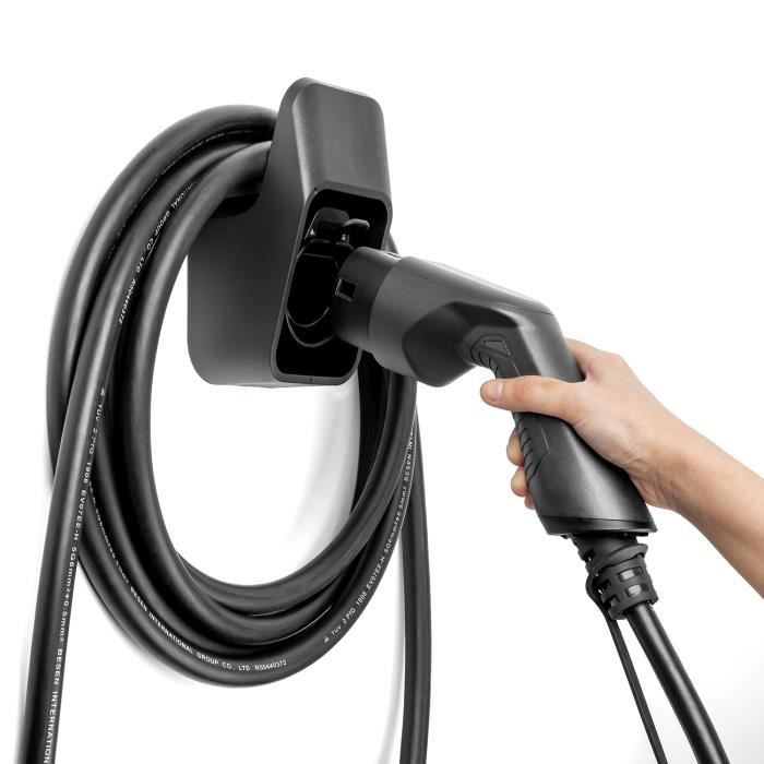 Support Prise Type 2 Support Mural Pour Câble De Recharge Type 2 - The Mobility House Cable Recharge Vehicule Electrique