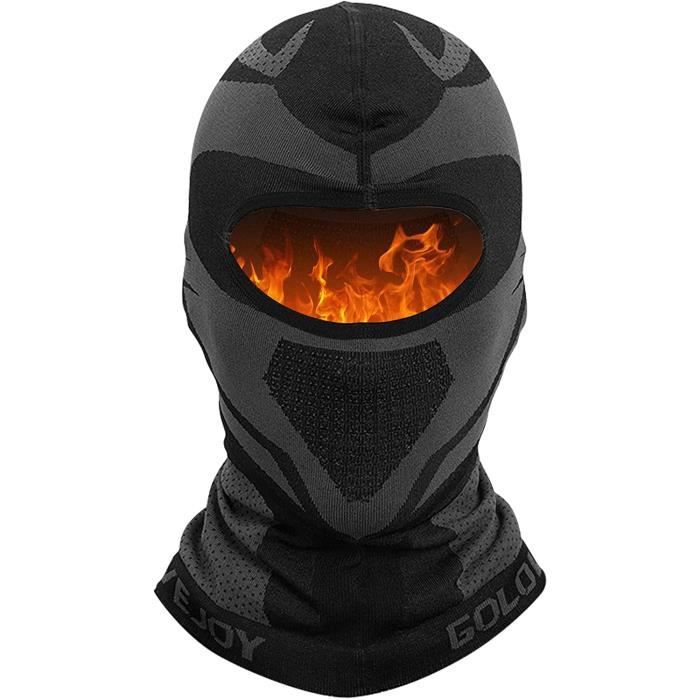 Cagoule Moto Noir Balaclava Ski Cyclisme Masque Motocross VTT ,Respirant Cache-Cou Chaud Masque Vent Au Chaud Taille Universelle