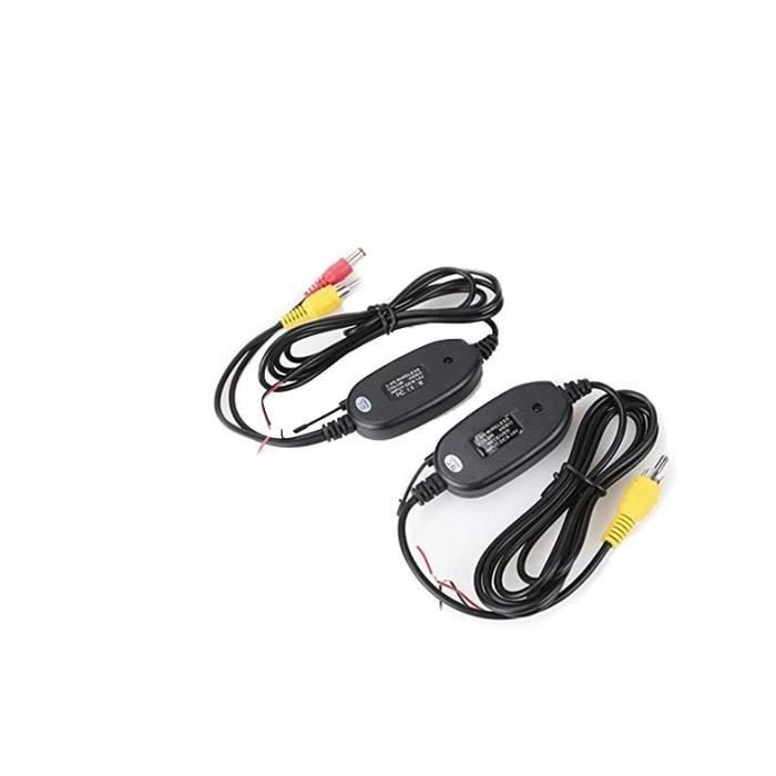 POMILE 2,4 GHz sans Fil Vidéo Transmetteur Récepteur la Voiture Caméra de Recul Vue Arrière Inversée Moniteur Parking System 