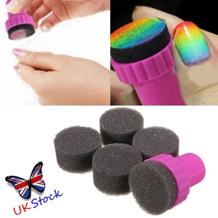 Kit Tampon Stamping Éponge Pochoir Image Manucure Cdiscount Au quotidien