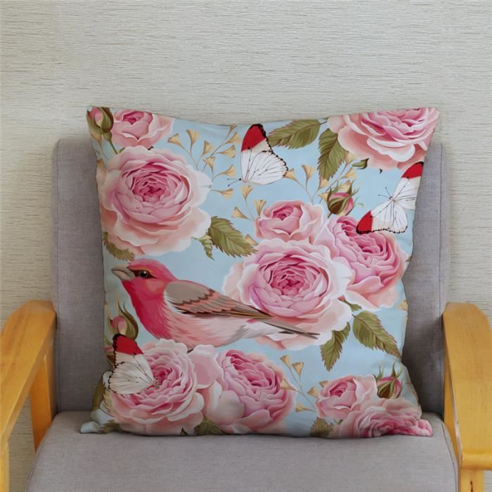Couette Twin Pottery Barn Kids Rose - Patchwork Papillons Et Fleurs - Coton