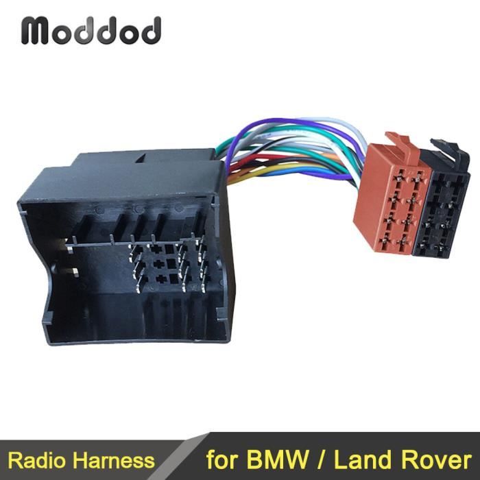 Câble de démarrage,Adaptateur de câble Radio pour faisceau de câbles ISO, connecteur pour BMW Land Rover[E815923429]