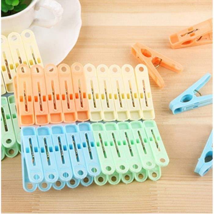 36 Pinces à Chaussettes En Silicone - Forme Monstre | Pour Machine à Laver & Séchage | 4 Couleurs | Anti-Perte | Maison & Voyage