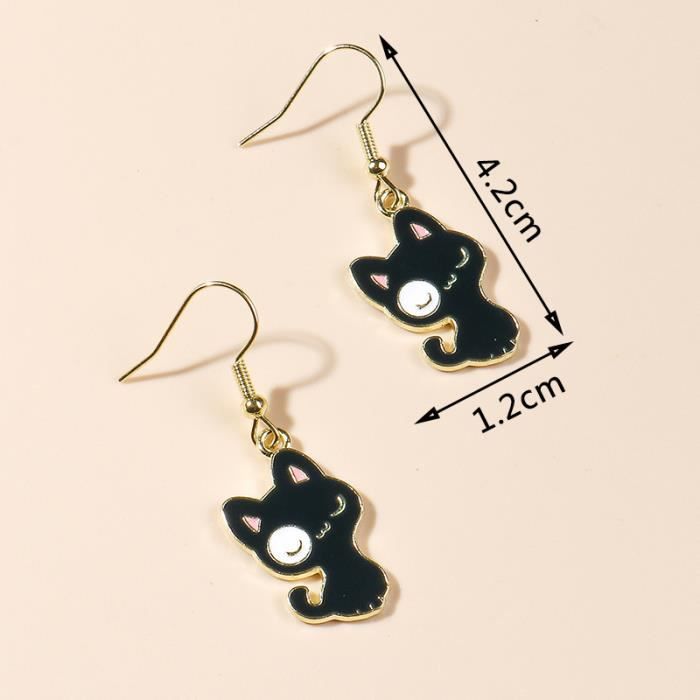 LIFKOME 4 Paires Boucles D'Oreilles Animaux 3D Mignonnes – Bijoux Fantaisie Adorables Pour Ados Et Filles, Design Animal Pendantes Hypoallergéniques