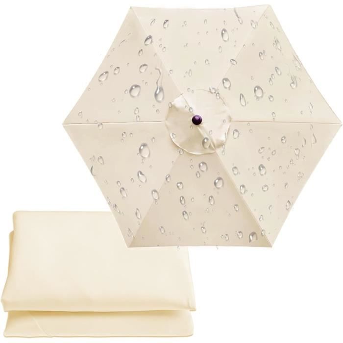 3M Auvent De Rechange Pour Parasol De Terrasse -6-Baleines, 8-Baleines - Pour Table D'Extérieur