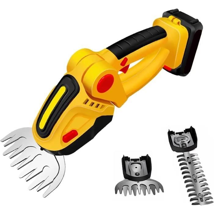 LIGO Taille-Haies 20V 2en1 - Cisaille à Gazon Sans Fil Avec Batterie 2000mAh Pour Pelouse Et Arbustes