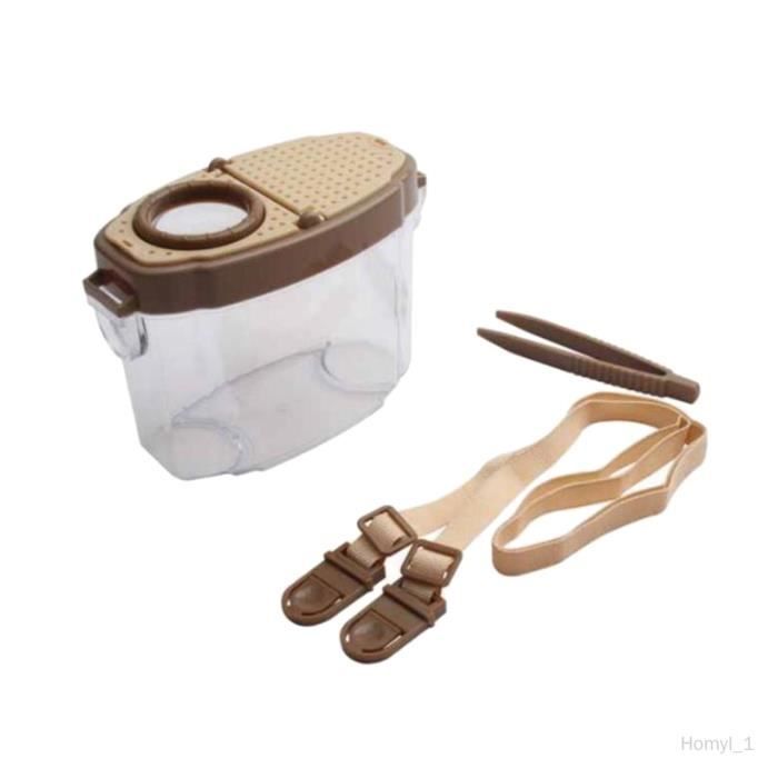 Attrape-insectes Transparent Outil De Récupération, Boîte D'observation, Kit De Capture D Attrape-insectes Avec Loupe Attrape-insectes Transparent Outil De Récupération, Boîte D'observation, Kit De Capture D Attrape-insectes Avec Loupe