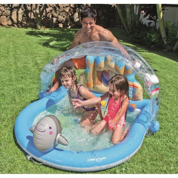 Intex Piscine Gonflable Pour Bebe Aire De Jeux Enfant 1 55x1 30x0 84m Cdiscount Jeux Jouets