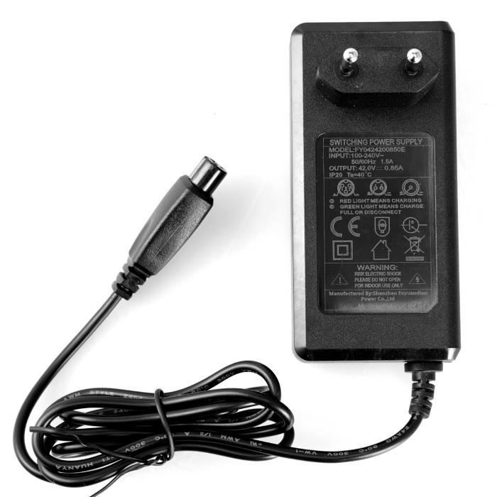 EVERCROSS 42V 0.8A Chargeur Adapteur de Recharge Sp cial pour 6.5