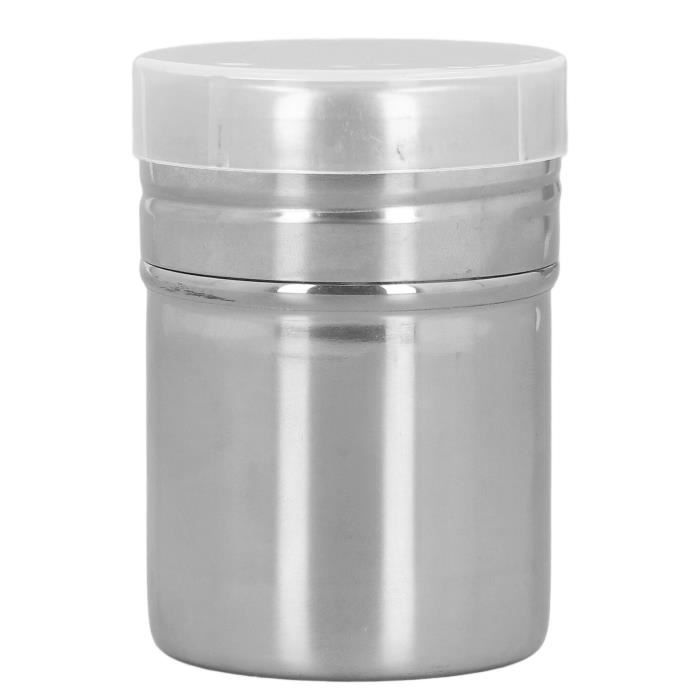 Shaker à Poudre En Inox Doré - 7x9cm - Pour Sucre, Cacao, Cannelle - Couvercle Maillé Fin