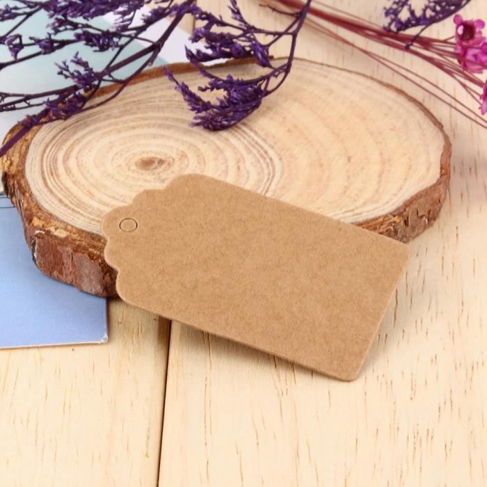 Étiquettes Papier Kraft 300pièces Étiquette Carte Kraft
