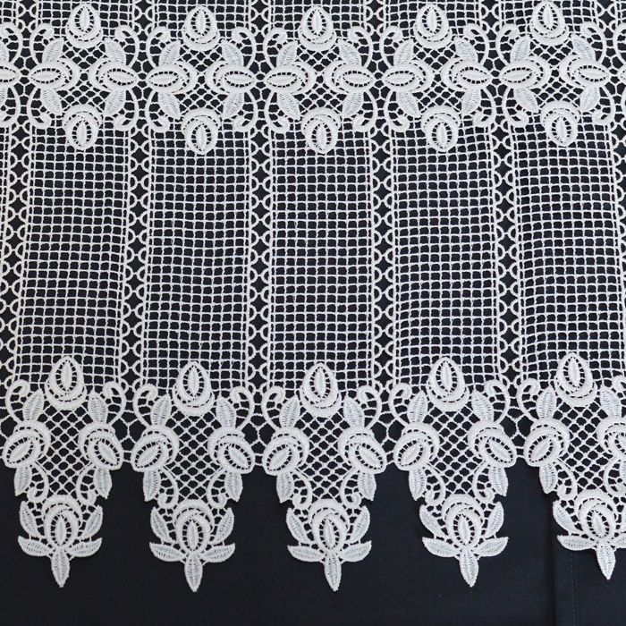 Décoration Macramé Blanc Ancien 94.5 X 171 Cm - Tenture Murale, Style Bohème