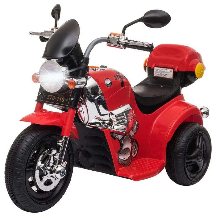 Charge Max.:25 kg Scooter à 3 Roues avec Boîte de Rangement 82 x 36 x 52,5 cm Fonctions Lumineuses et Sonores Bleu 3 km//h COSTWAY Moto Électrique 6V pour Enfants 3-7 Ans