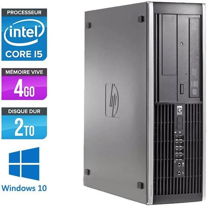 Pc de bureau HP Elite 8200 - Core i5 - HDD 2To - Windows 10 - Hewlett packard