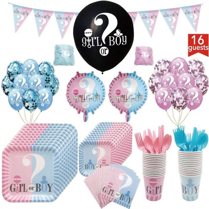 Vaisselle Ballon Reveler Les Fournitures De Fete Annonce De Grossesse Sexe Cdiscount Maison