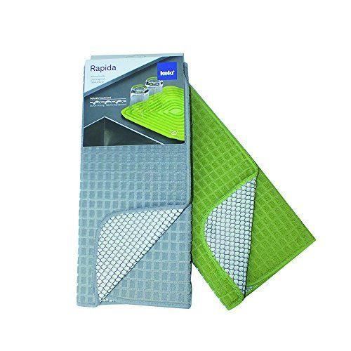 Tapis D'Évier Kela Rapida - 50x38cm - Polyester Gris - Absorbant Et Antidérapant
