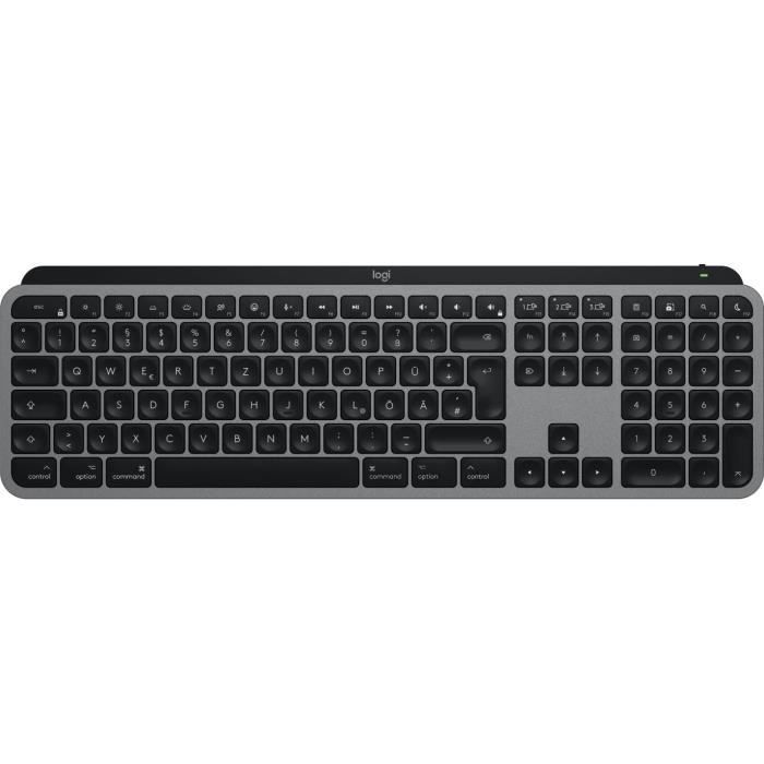 Clavier – LOGITECH – MX Keys S pour Mac – Bluetooth – Rétroéclairé – Rechargeable USB-C