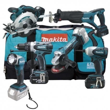 Makita DLX6011 Ensemble de 6 pièces à batteries 3x batterie 3 0Ah dans sac
