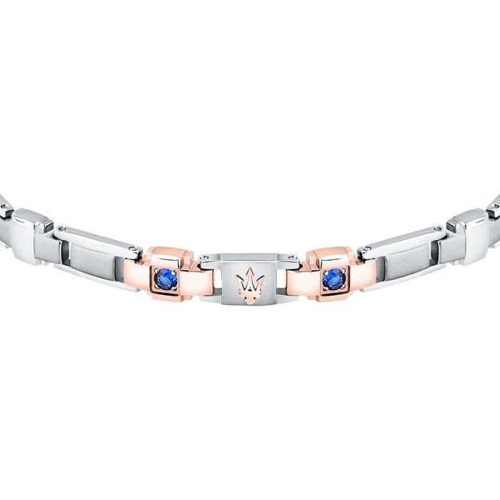 Bracelet - MASERATI - JM224AXO01 - Or rose - Saphir synth. bleu - Ajustable 18–21 5 cm